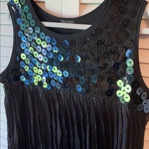 Panitti Little Black Dress, sequined, size Large